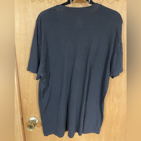 #45- POLO RALPH LAUREN-Black with Red logo v neck T-shirt - Picture 2 of 4